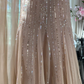 Vintage Mermaid Spaghetti Straps Beaded Chiffon Prom Dress SH5200