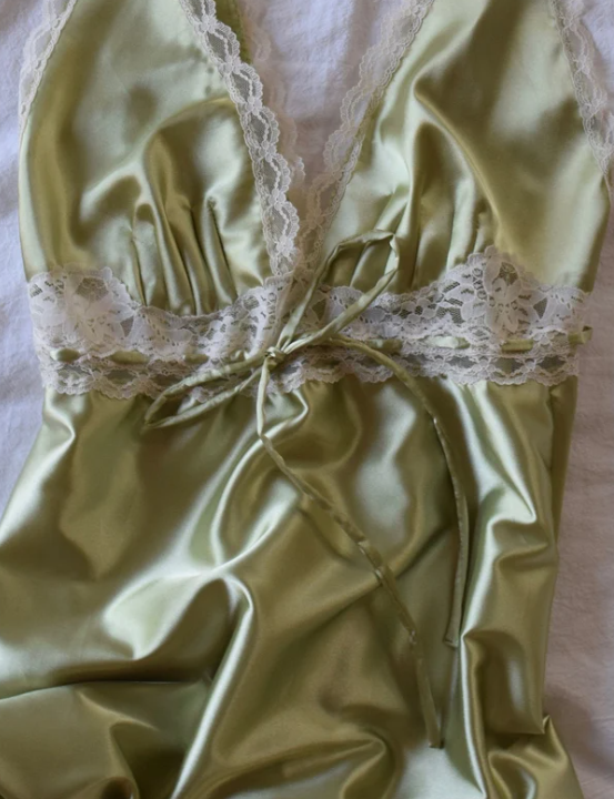 Vintage Style Sage Green Long Prom Dress Sexy Party Dress SH1366