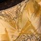 Dazzling Yellow A Line Sweetheart Neck Beaded Satin Prom Dress Party Evening Dress SH5994