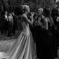 Ball Gown Simple Strapless White Satin Long Wedding Dress SH5354