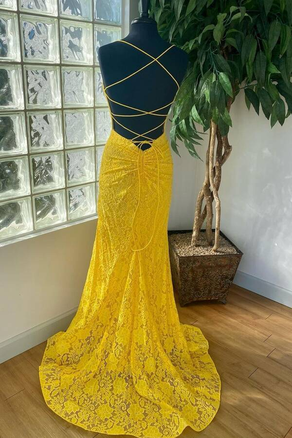 Elegant Mermaid Royal Blue Lace Prom Dress SH627