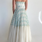 Pretty A Line Strapless Chiffon Appliques Birthday Party Dress Prom Dress Evening Dress SH4002