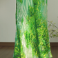 Unique Sheath Halter Green Print Floral Chiffon Open Back Long Prom Dress Formal Dress SH3866