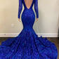 black girl prom dresses mermaid long prom Dress SA1525