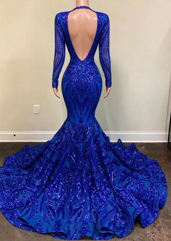 black girl prom dresses mermaid long prom Dress SA1525