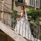 Unique A Line Sweetheart Neck Pleated White Satin Wedding Dresses SH4703