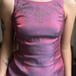 Vintage A Line Exquisite Beaded Purple Satin Prom Dress Evening Dress Date Dress SH5634