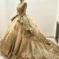 Luxury Quinceanera Dresses Gold Applique Corset Ball Gown Prom Sweet 16 Dress Wedding Dress SH1068
