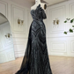 Luxurious A Line Beads Sequin Long Prom Dress Evening Dress SH1896