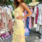 Lovely Yellow Ruffles Long Prom Dress Evening Dress SH963