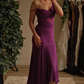 Vintage Mermaid Spaghetti Straps Appliques Sequin Chiffon Prom Dress Evening Dress SH1960
