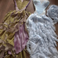 Baby Blue Dreamy A Line Sweetheart Neck Lace Ruffle Chiffon Evening Dress Party Dress SH3425