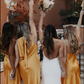Orange Elastic Satin Mismatched Fashion Bridesmaid Dresses SH5586