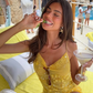 Sexy Backless Summer A Line Straps Beaded Sequin Tulle Short Homecoming Dress Vacation Dress SH6001