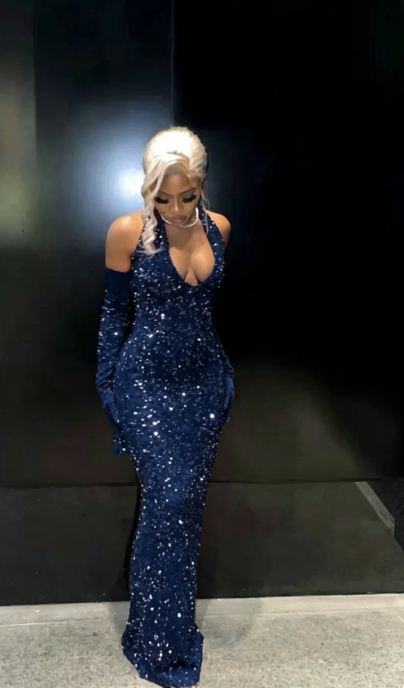Elegant Mermaid Sequin Red Floor Length Black Girl Prom Dresses SH263 shinydress Elegant Mermaid Sequin Red Floor Length Black Girl Prom Dresses SH263 shinydress