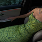 Green Sheath Strapless Rhinestone Tulle Prom Dress Evening Dress SH4545
