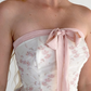 Pretty A Line Strapless Chiffon Appliques Birthday Party Dress Prom Dress Evening Dress SH4002