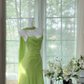 Romantic Green Exquisite Beaded Short Chiffon Homecoming Dress  Evening Dress Birthday Party Dress SH3432