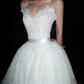 Beautiful Gentle Ball Gown Sweetheart Neck White Lace Long Wedding Dress SH6617