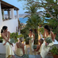 Simple Sheath Spaghetti Strap Light Yellow Satin Long Bridesmaid Dress Evening Dress SH3202