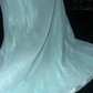 Gentle Mermaid Spaghetti Strap Beaded Blue Chiffon Satin Prom Dress Party Dress SH3075
