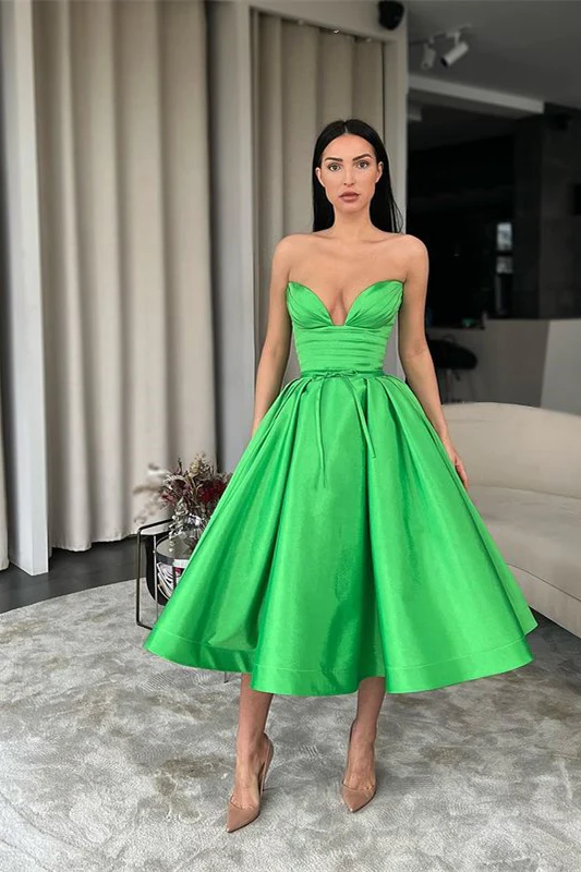 Green A-line Sweetheart Homecoming Dress Short Prom Dress SH584
