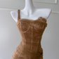 Sexy Brown Sheath One Shoulder Lace Prom Dress Birthday Dress SH4510