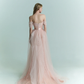 Shiny Pink Mermaid Off the Shoulder Tulle Sequin Party Dress Prom Dress Formal Gown SH4308