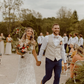 Romantic Mermaid Spaghetti Strap White Lace Long Wedding Dress SH5954