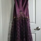 Vintage Spaghetti Straps Lace Beaded Satin Prom Dress Evening Dress SH1162