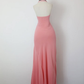 Retro A Line V Neck Pink Beaded Chiffon Prom Dress Evening Dress SH3367