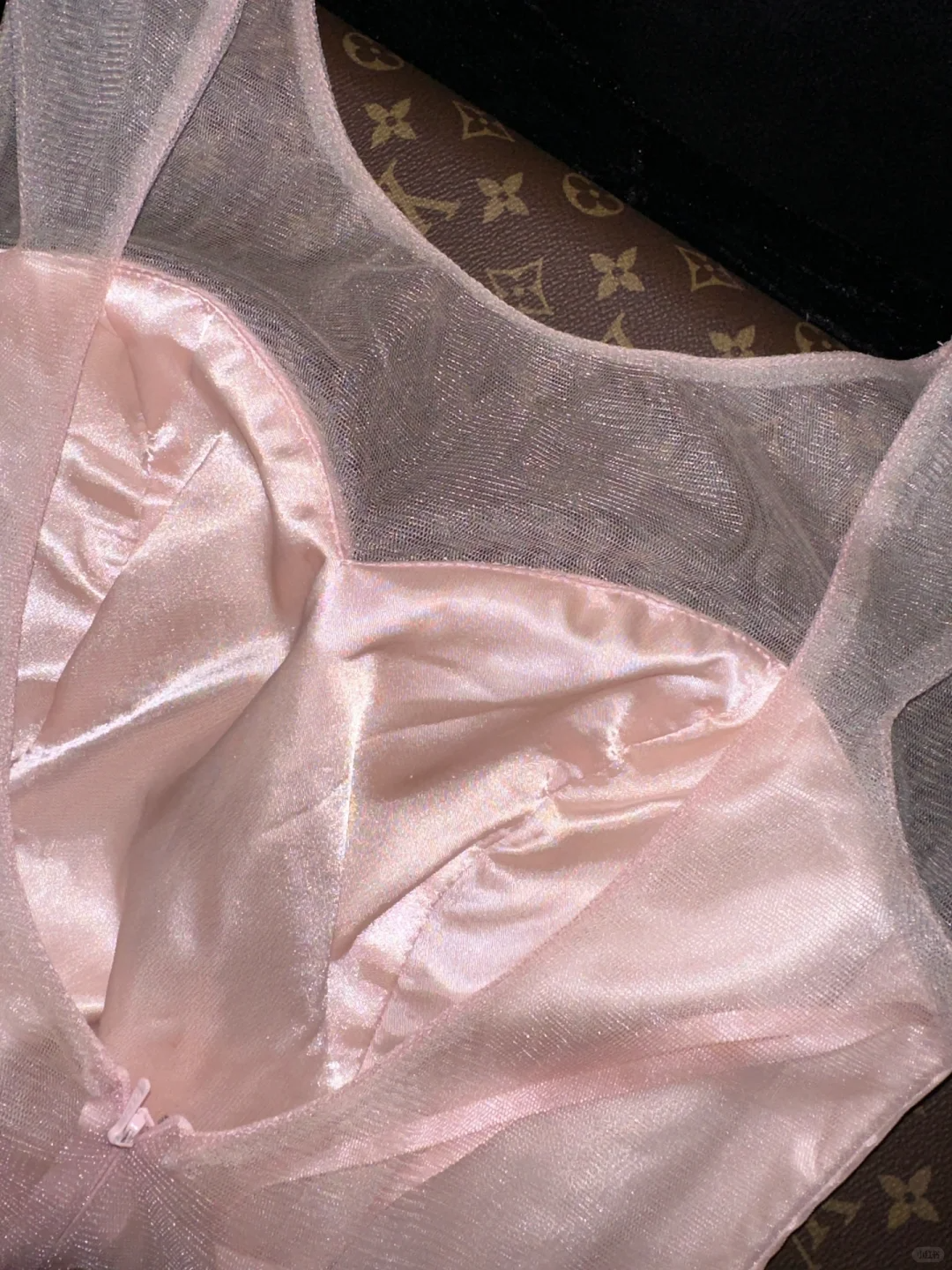 Gentle Pink A Line Sweetheart Neck Tulle Satin Prom Dress Party Evening Dress SH5992