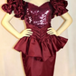Unique Purple Short Prom Dress, Formal Evening Dress T1496