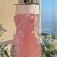 Short Spaghetti Straps White Chiffon Party Dress, Homecoming Dress With Ruffles SH773