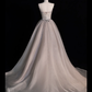 Simple A Line Sweetheart Neck Sequin Tulle Long Evening Dresses Party Dresses SH2674