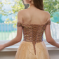Sweet Off-the-shoulder Tulle Homecoming Prom Dress SH574