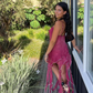 Cute Sheath Spaghetti Strap Ruffle Chiffon Short Homecoming Dress Birthday Dress SH2339