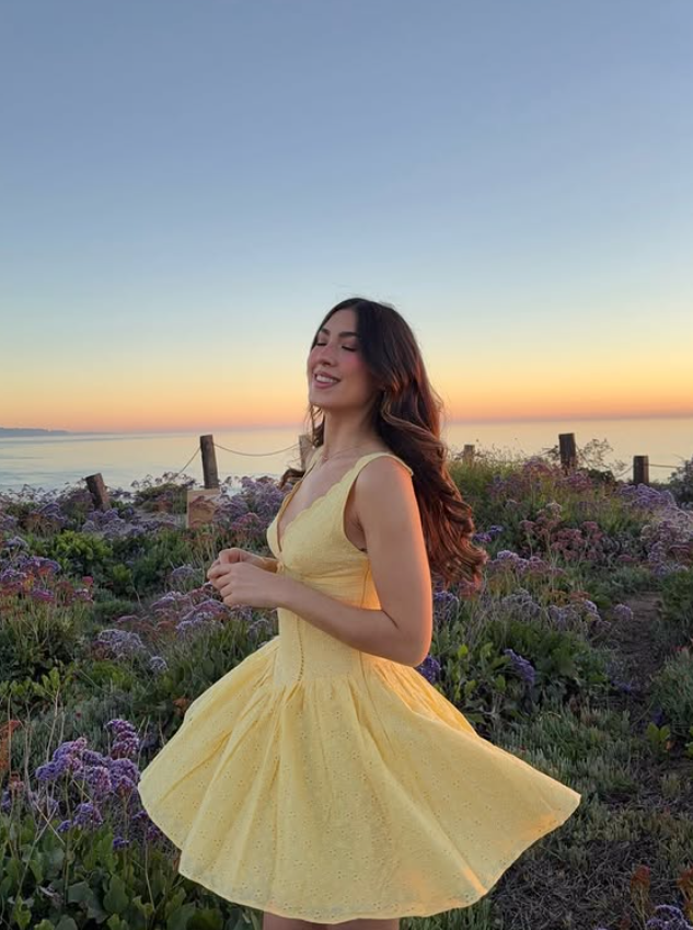 Simple A Line V Neck Yellow Satin Short Prom Dress Homecoming Dress SH6389
