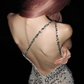 Shiny Sheath One Shoulder Rhinestone Tulle Long Prom Dress SH5553