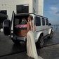 Simple White A Line Spaghetti Strap Satin Open Back Prom Dress Wedding Guest Dress SH4531