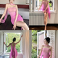 Pink Ombre Sheath Strapless Chiffon Short Prom Dress Homecoming Dress SH6008