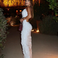 Stunning White Sheath Spaghetti Strap Sequin Party Dress Wedding Guest Dress Prom Dress SH3903