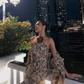 Vintage Sheath Halter Chiffon Prom Dress Evening Dress SH2026