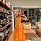 A-line Orange Prom Dress Fashion Party Evening Dress SH1211