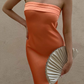 Strapless Light Blue Long Prom Dress Party Evening Gown SH1041