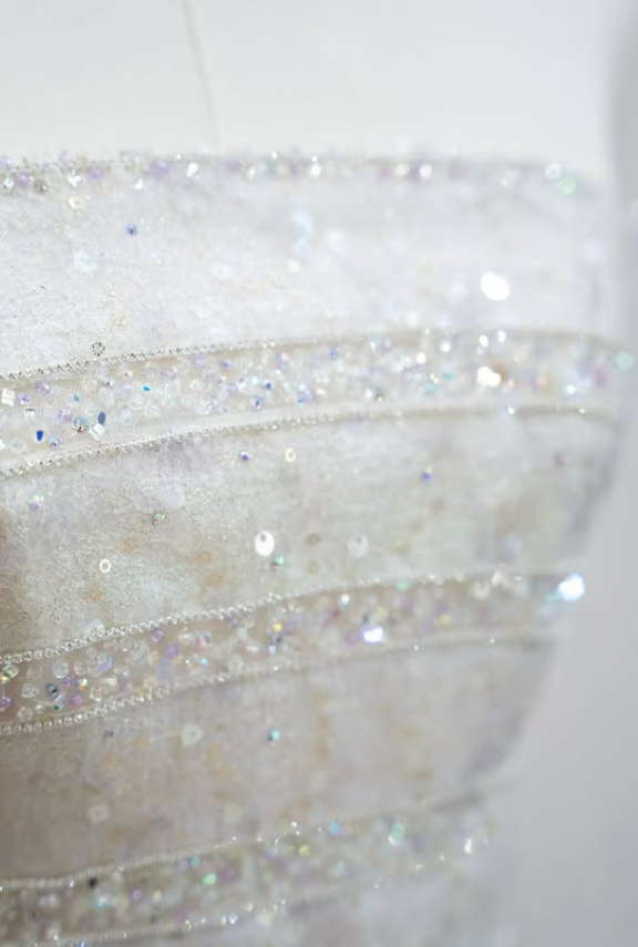 Purple Ombre Ball Gown Strapless Sequin Beaded Tulle Long Prom Dress SH5037