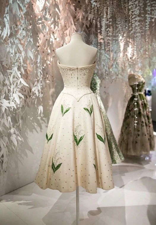 Ivory A Line Sweetheart Neck Appliques Rhinestone Satin Homecoming Evening Dress SH1905