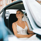 Glamorous Mermaid Spaghetti Strap White Appliques Tulle Long Wedding Dress SH8260