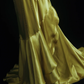 Vintage Mermaid Strapless Beaded Olive Green Satin Prom Dress Wedding Guest Dress SH5334