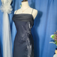 Vintage Black Simple Mermaid Spaghetti Strap Chiffon Satin Prom Dress Outfits SH4955